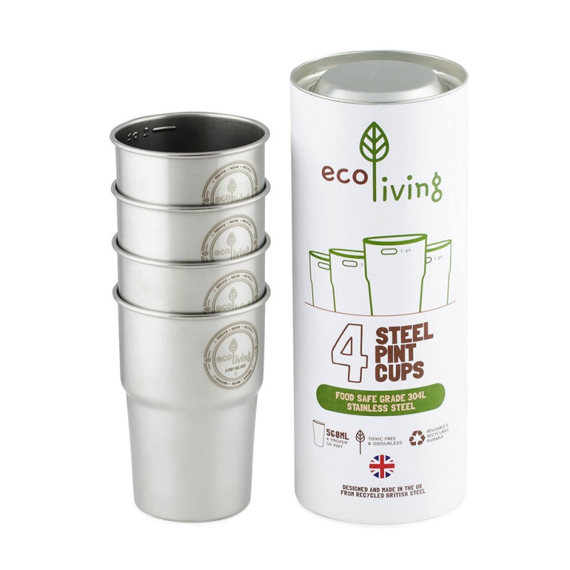 British Stainless Steel Cups UK Pint boobalou.co.uk